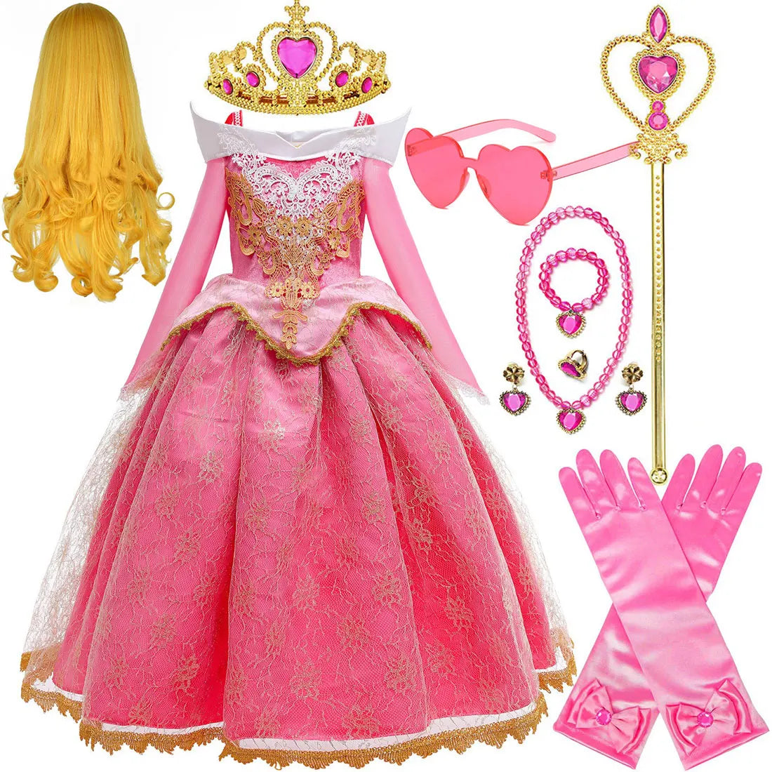 Aurora Princess Off Shoulder Costume Dress