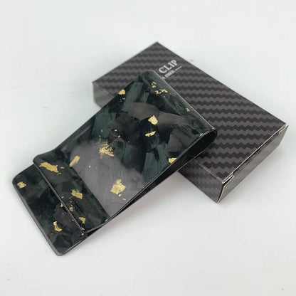 Forged Carbon Fiber Money Clip with Card Holder – 38mm Slim