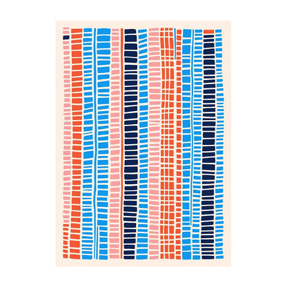 Mid-Century Modern Wall Art Poster – Retro Abstract Geometric Print