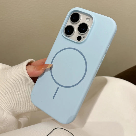 Liquid Silicone MagSafe iPhone Case – Magnetic Wireless Cover