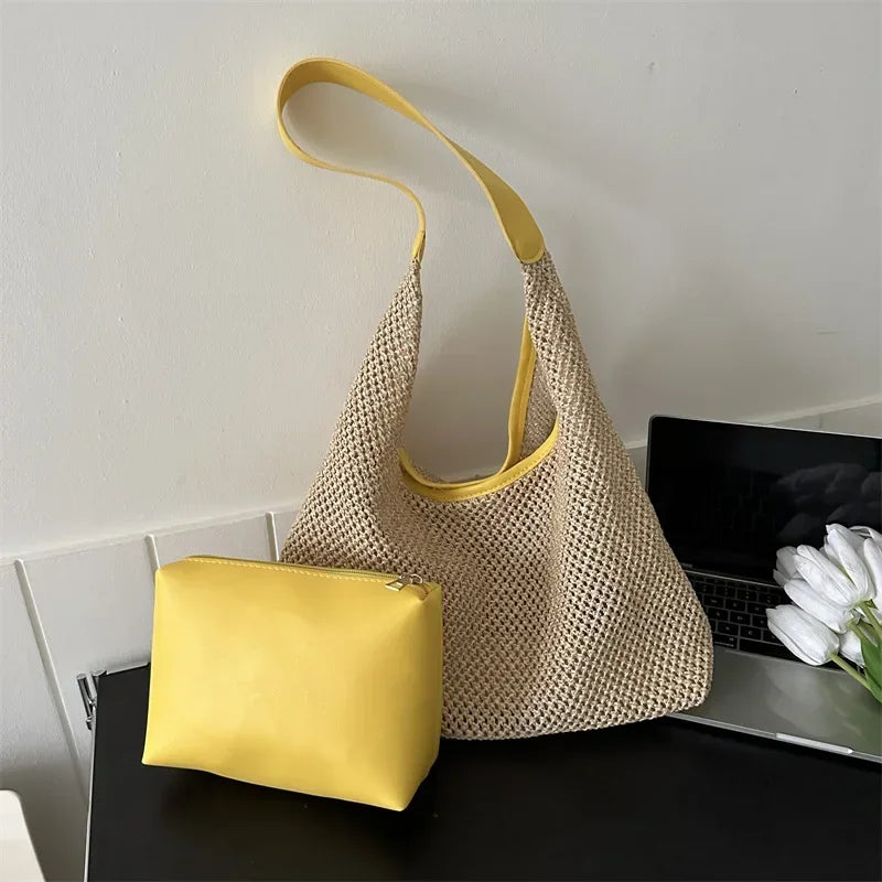 Casual Beach Summer Popular Woven Mother-in-law Bag