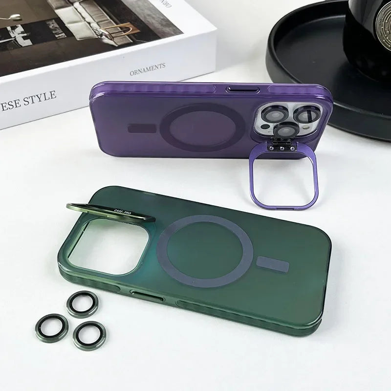 Color-Change MagSafe iPhone Case with Lens Glass Protector