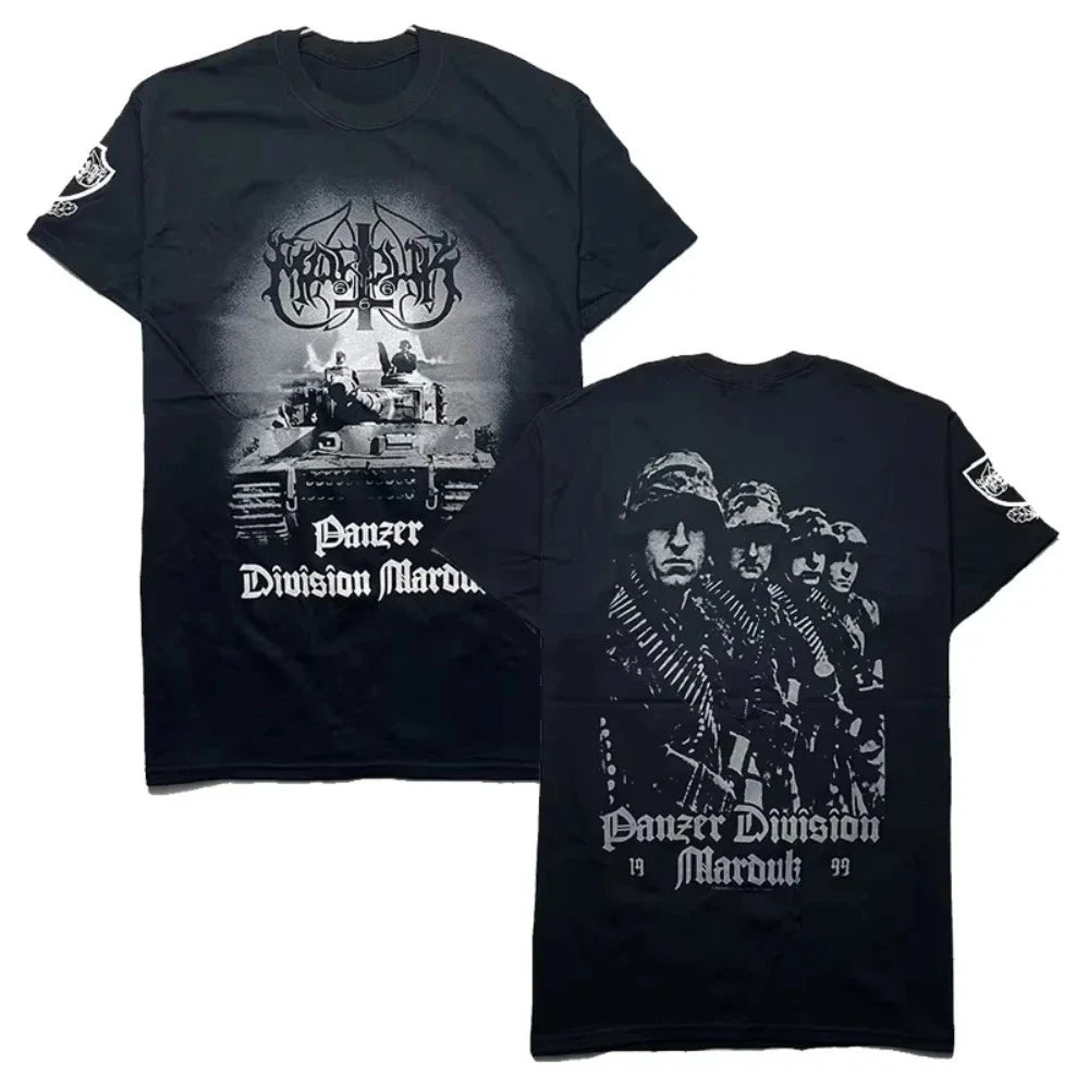 Marduk Panzer Division Marduk 1999 T-Shirt – Black Metal Band Tee