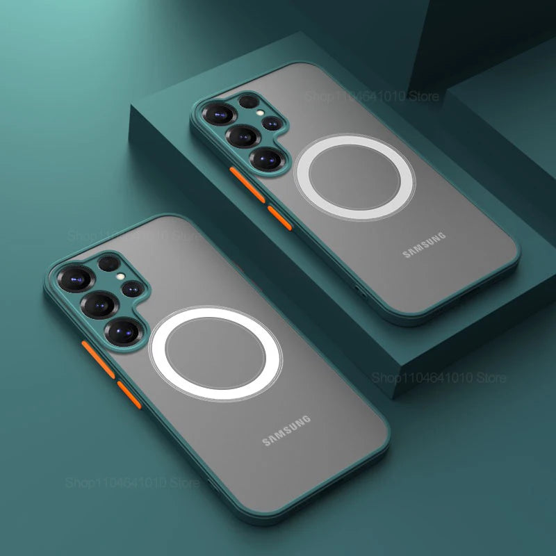 Samsung Galaxy Magnetic Matte Case – Wireless Charging Compatible