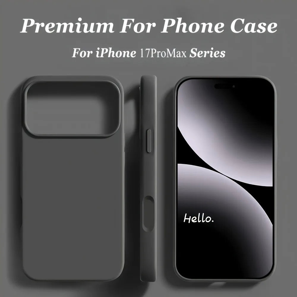 Liquid Silicone iPhone Case – Shockproof Soft TPU Cover