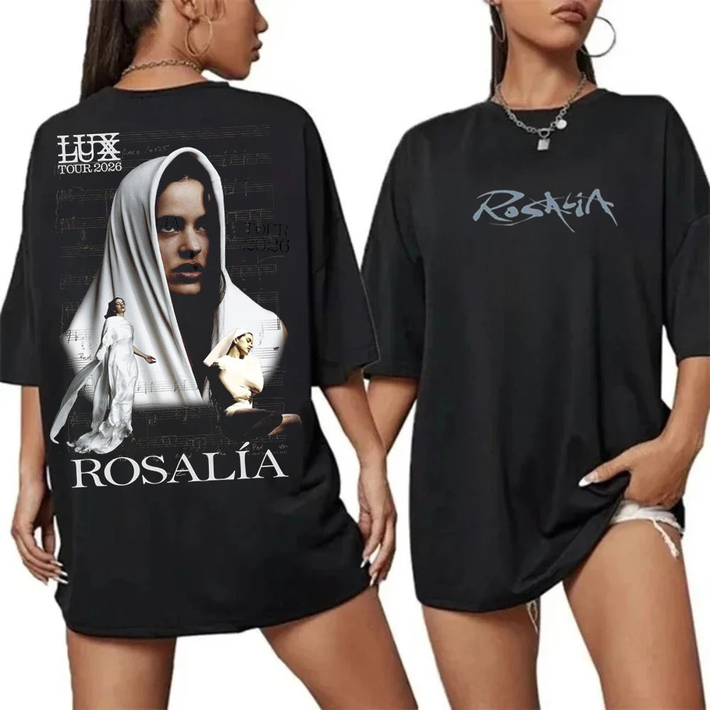 Rosalia Lux Tour Vintage Graphic T-Shirt – Retro Fan Tee