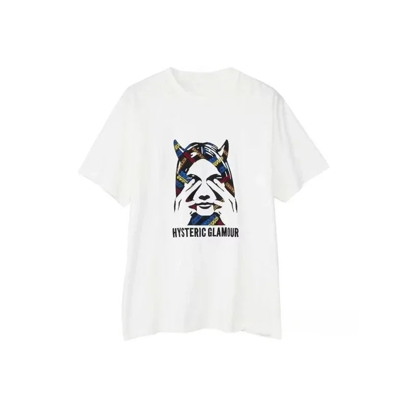 Graphic Print T-Shirt – Streetwear Short Sleeve Tee for Men & Women