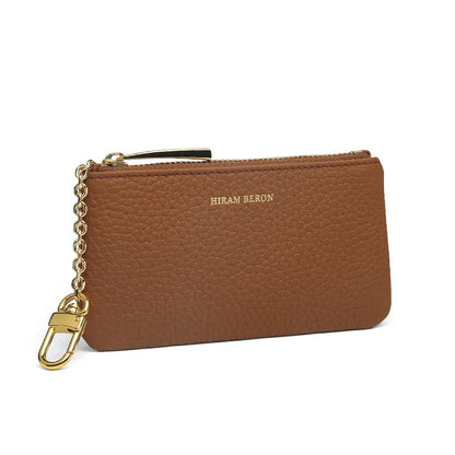 Leather Key Case Wallet with Chain & RFID Blocking