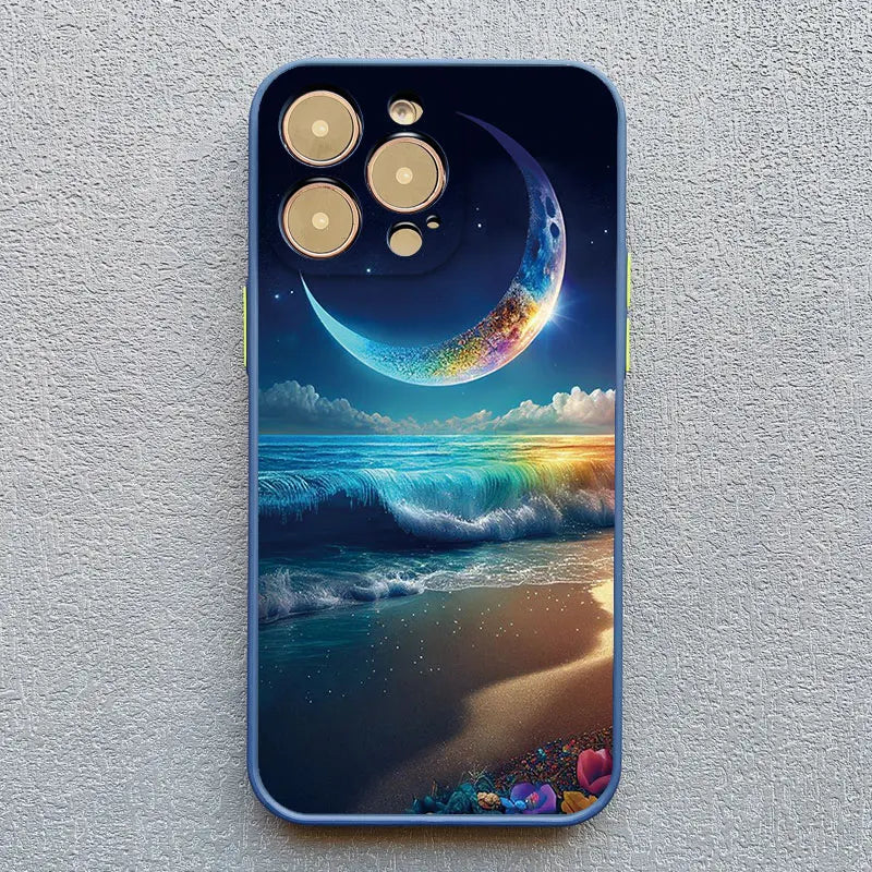 Starry Night Beach Art iPhone Case – iPhone 11 to 17 Series