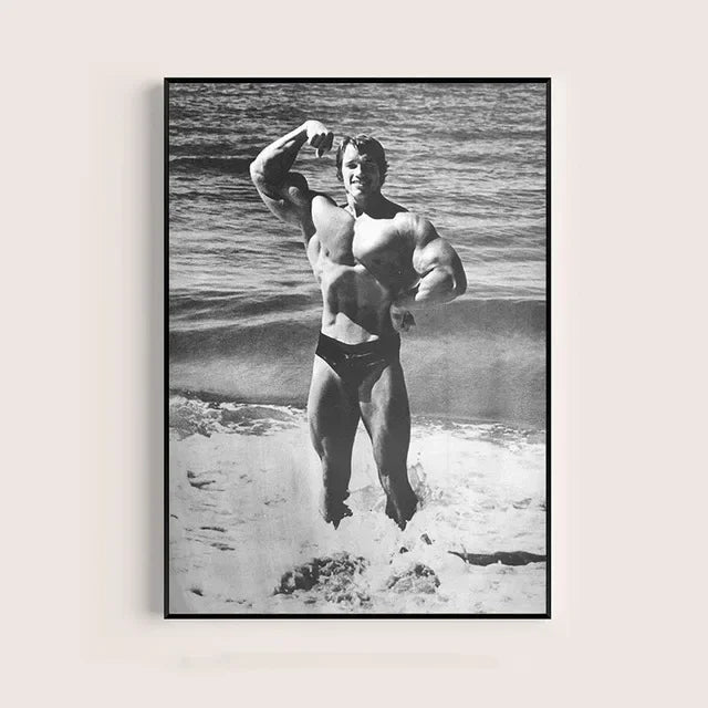 Arnold Schwarzenegger Motivational Gym Poster – Bodybuilding Wall Art