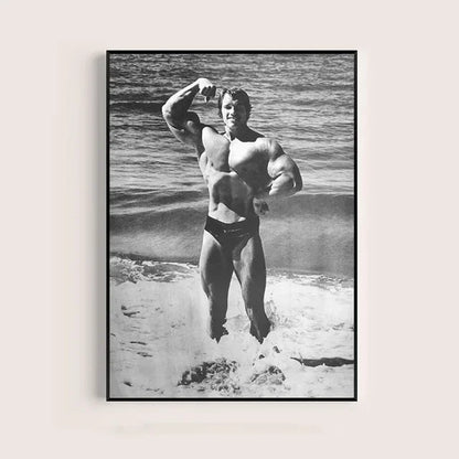Arnold Schwarzenegger Motivational Gym Poster – Bodybuilding Wall Art