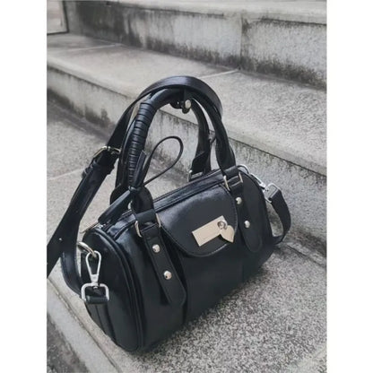 Sweet Cool Coffee Messenger Bag Women Moto Biker Handle Bowling Y2k Bag