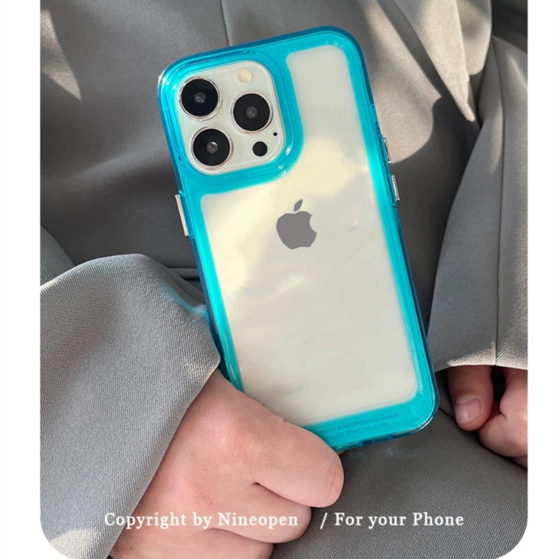 Transparent Shockproof Hard Acrylic iPhone Case – iPhone 11 to 17 Series