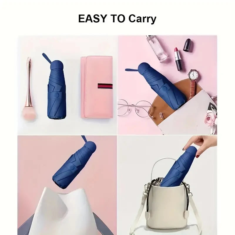 Mini Capsule Umbrella With UV Protection