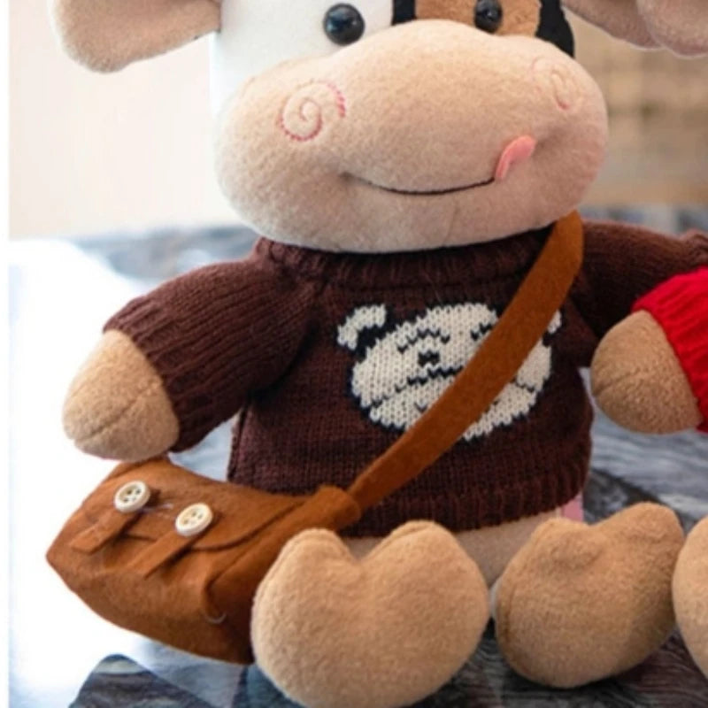 Milk Cow Plush Pillow Soft Stuffed Toy 26cm