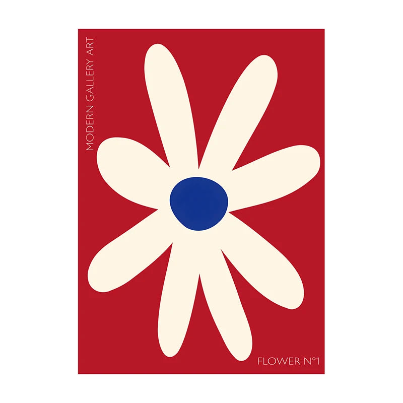 Minimalist Botanical Leaf Art Poster – Matisse-Inspired Wall Decor