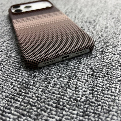 MagSafe Frameless iPhone Case – Woven Pattern Design, iPhone 12–17