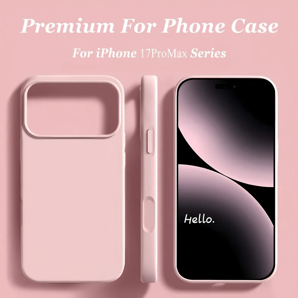 Liquid Silicone iPhone Case – Shockproof Soft TPU Cover
