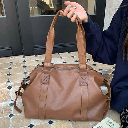 Large Capacity Black Shoulder Bags