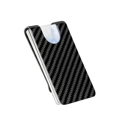Carbon Fiber RFID Wallet – Money Clip Card Holder for Men & Women