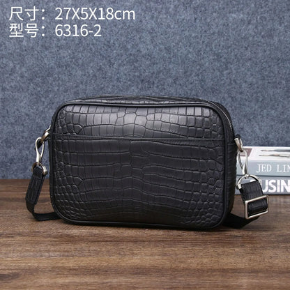 Men's Alligator Leather Crossbody Bag – Luxury Shoulder Bag