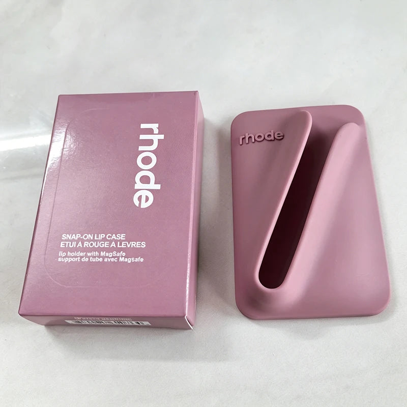 Rhode Magnetic Snap-On Lip Gloss Holder Phone Case for iPhone 17 16 15 Pro Max