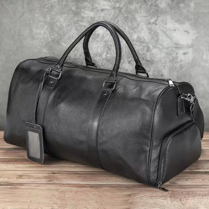 Genuine Leather Duffle Bag for Men – Travel & Weekender