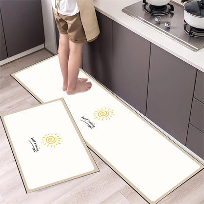Non-Slip Kitchen Floor Mat – Crystal Velvet 2-Piece Runner Set