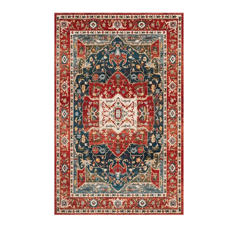 Persian Retro Area Rug – Washable Foldable Cashmere-Feel Carpet
