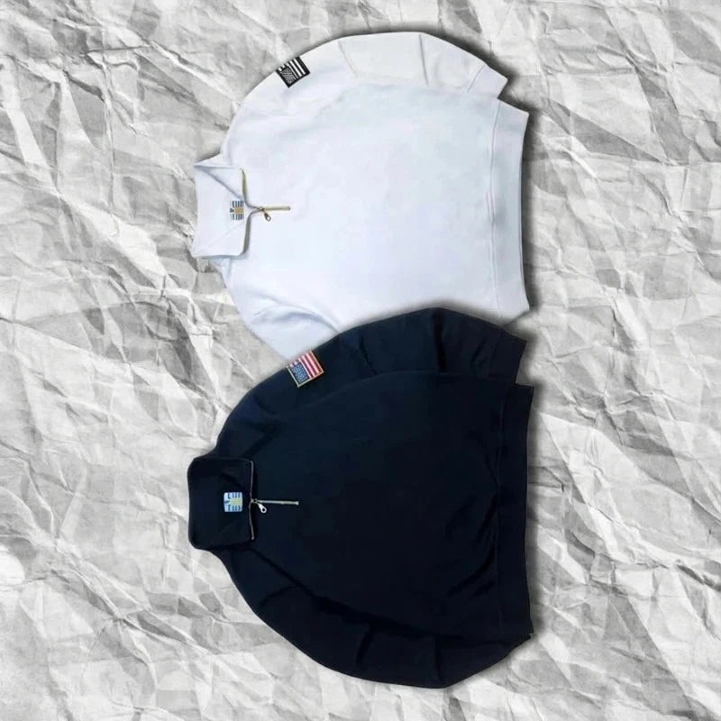 Y2K Quarter-Zip Hoodie Co-Ord Set – Women's 2-Piece Streetwear