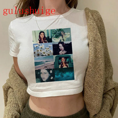 Lana Del Rey Ultraviolence Graphic Crop Top – Women's Vintage Short Sleeve Tee