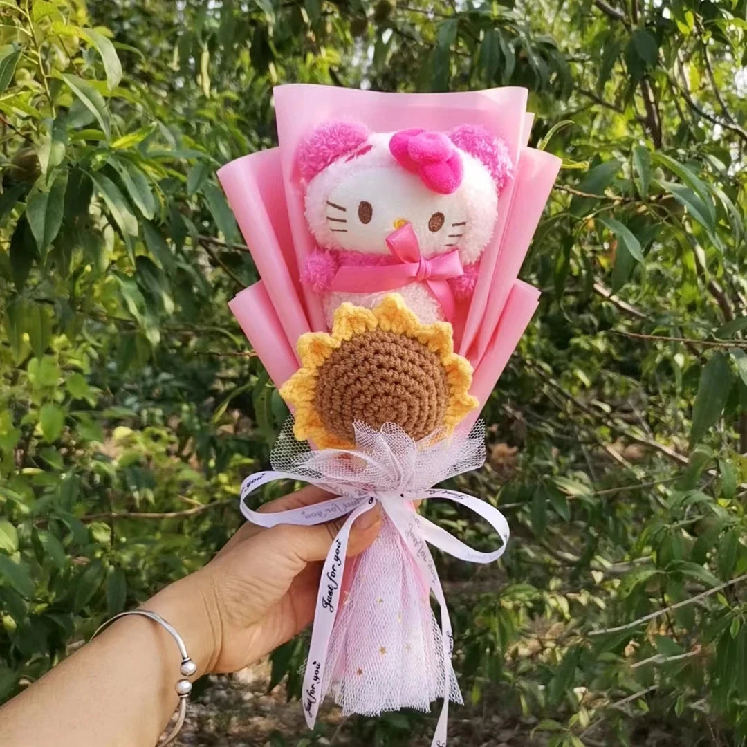 Hello Kitty Plush Bouquet Rose Flower Gift