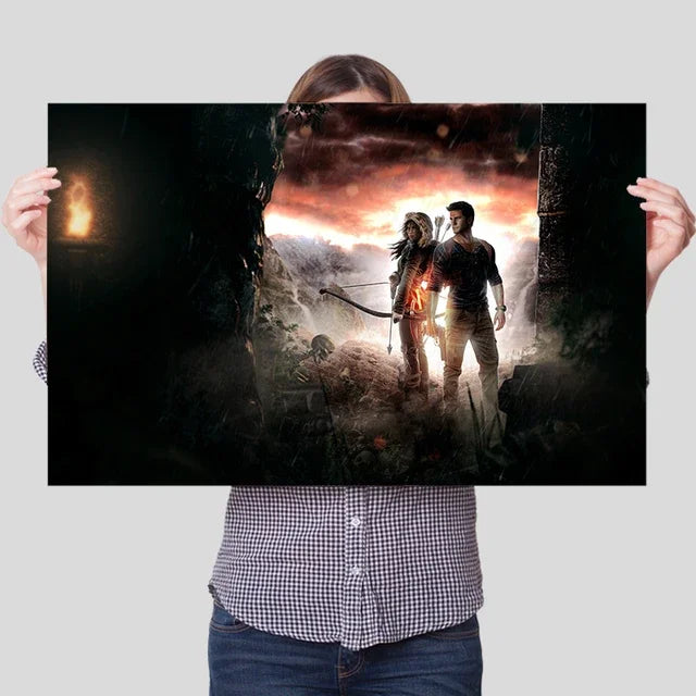 Uncharted Video Game Canvas Poster – Wall Art Print for Home Decor