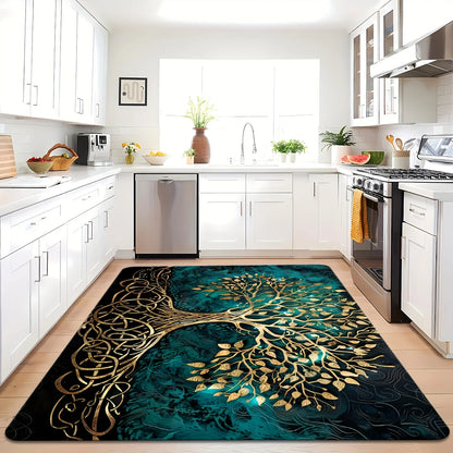 Tree of Life Rug – Nordic Celtic Style Floor Mat for Home