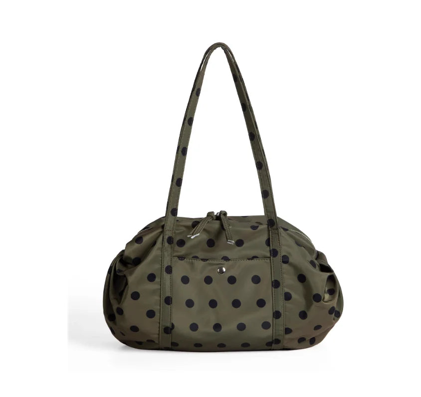 Sweet Cute Polka Dot Handbag Women Large Capacity Nylon Lightweight