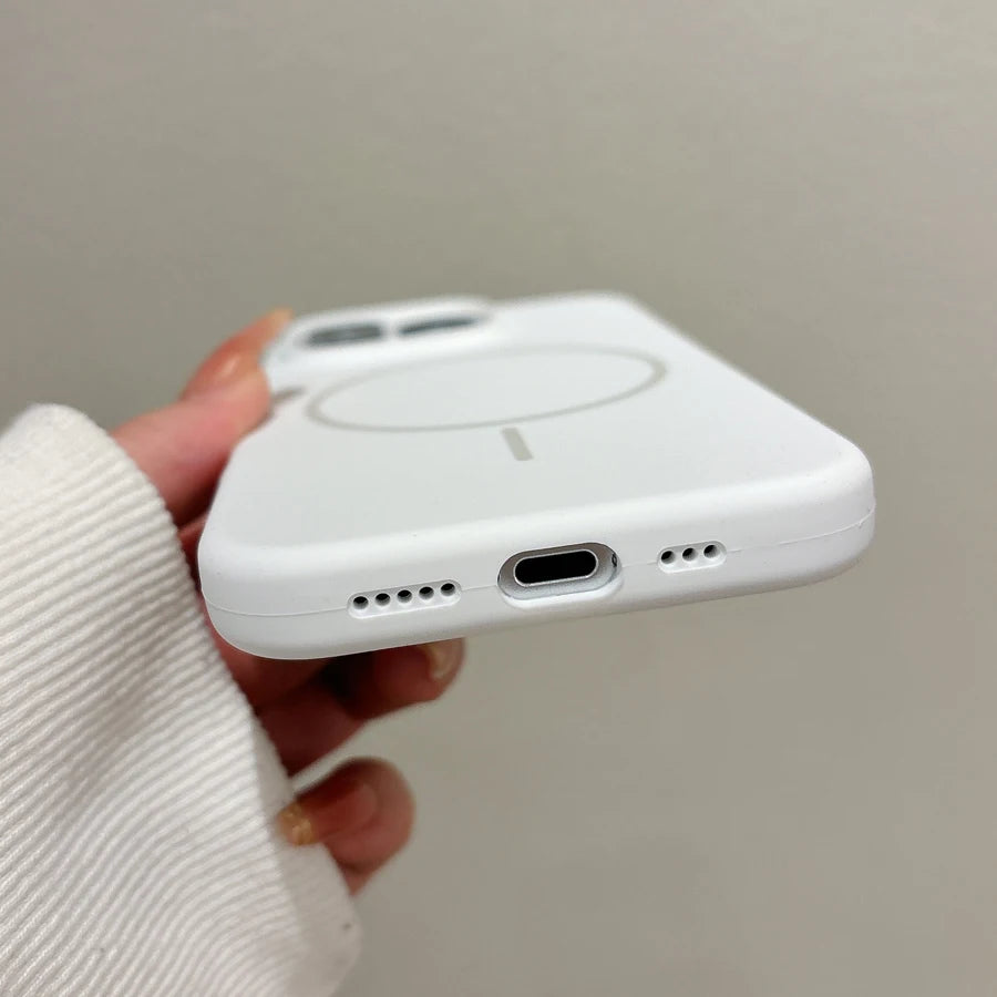 Liquid Silicone MagSafe iPhone Case – Magnetic Wireless Cover