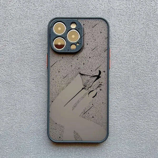 Manta Ray Dotted Art Phone Case – iPhone 17 16 15 14 13 12 11 Pro Max