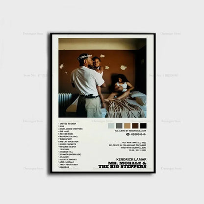 Kendrick Lamar Poster – Good Kid M.A.A.D City Album Wall Art