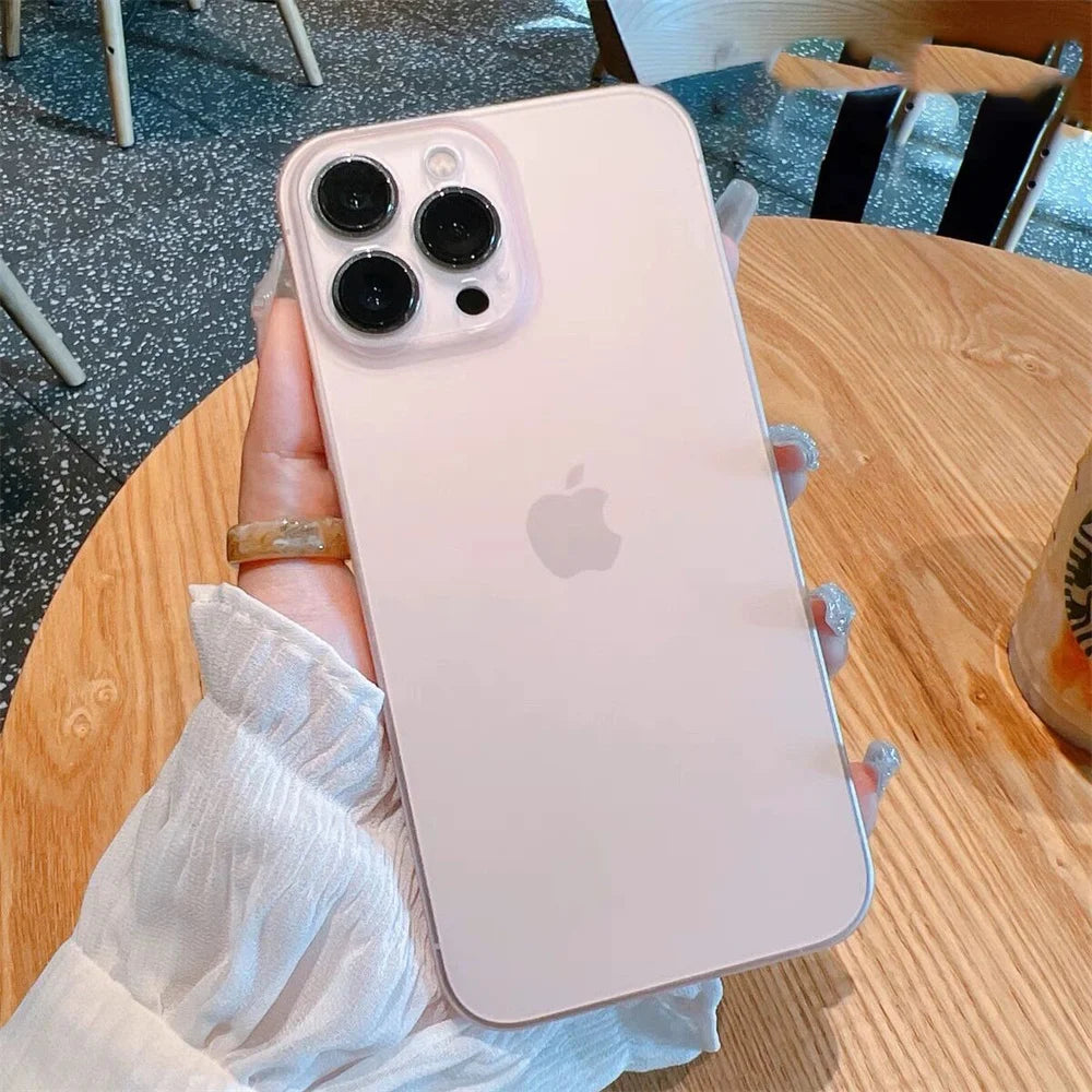 Ultra-Thin Matte TPU Case for iPhone 11–16 Series