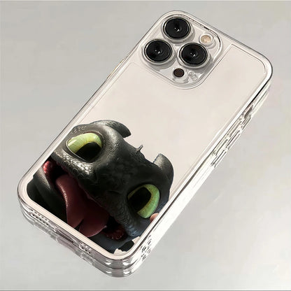 Light Fury Dragon Clear Phone Case for Samsung Galaxy S26 S25 S24 S23 S22 S21 S20 Note20 Ultra Plus