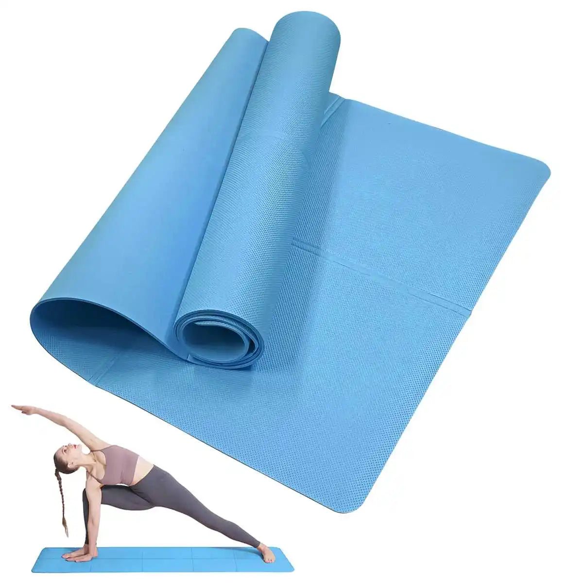 Non Slip Yoga Mat For Pilates Home Gym Workout