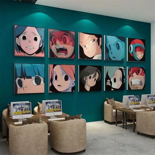 Anime Pop Art Canvas Poster | Japanese Korean Style Wall Art for Kids & Teens