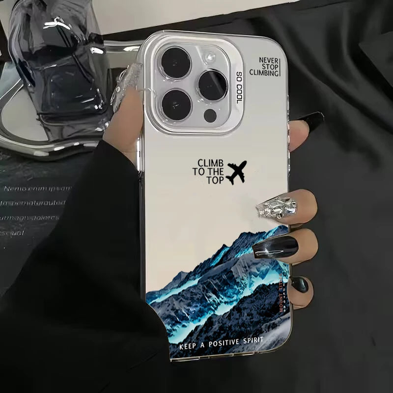 Mountain Peak iPhone Case – Shockproof Adventure Design for iPhone 11–17 Series