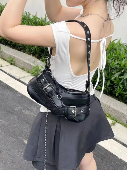 Vintage Black Underarm Bag