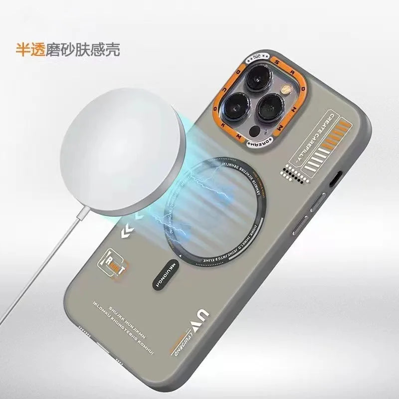 Matte MagSafe iPhone Case with Metal Lens Frame