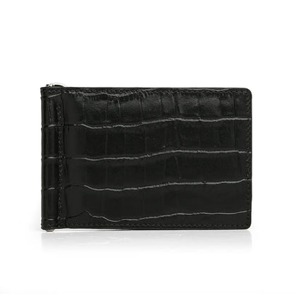 Leather Money Clip Wallet for Men – Slim Card Case