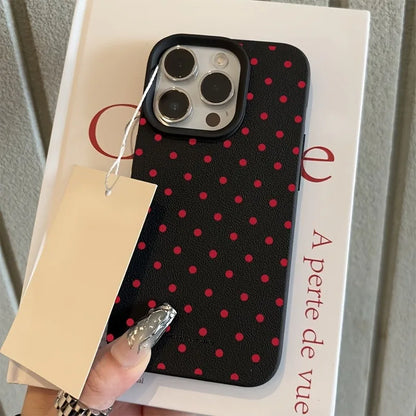 Polka Dot Lichee Pattern iPhone Case – iPhone 17 16 15 14 13 12 11 Pro Max XS XR X