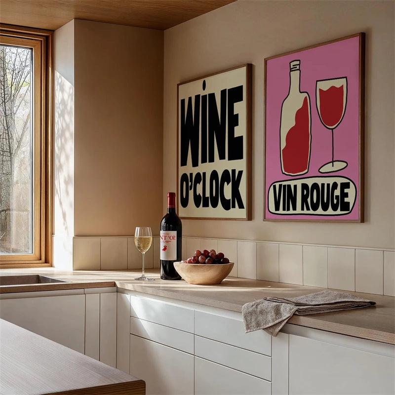 Kitchen Wall Art Poster – Nordic Minimalist Quote Print