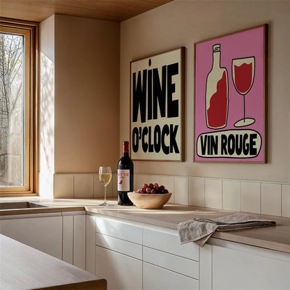 Kitchen Wall Art Poster – Nordic Minimalist Quote Print