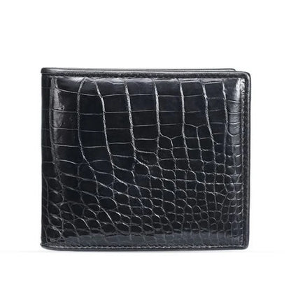 Genuine Alligator Leather Bifold Wallet for Men – Luxury